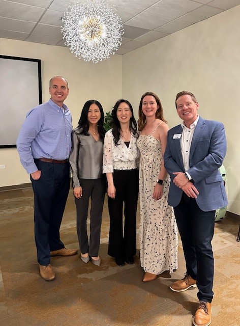 osh, Lina, and Jeff from our Centennial branch attended the Bemis Business Partners event. Colorado Symphony members Seoyoen Min and Brook Ferguson performed while the team enjoyed food and networking.